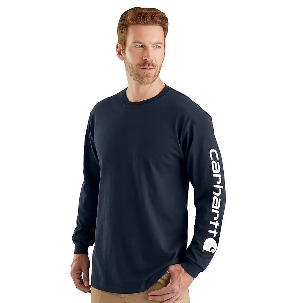 Men’s Tall Carhartt Long-Sleeve Heavyweight Shirt (L)
